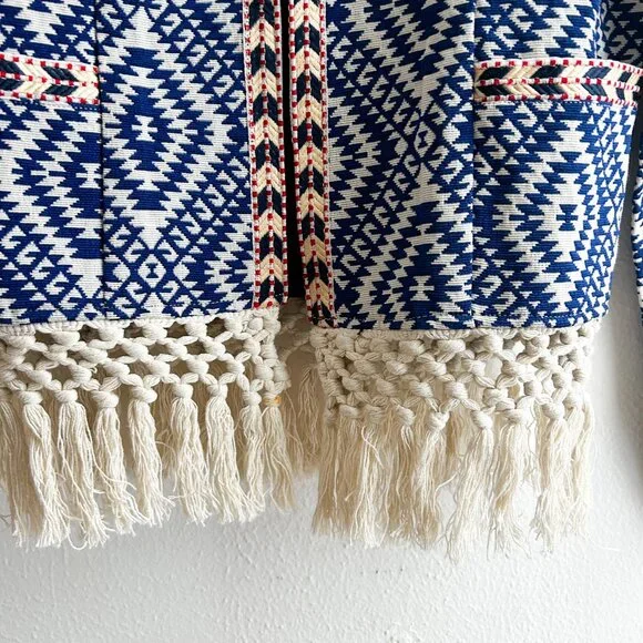 REVOLVE x Tularosa Santa Fe Fringe Jacket in Diamondback Multi - Picture 10 of 11